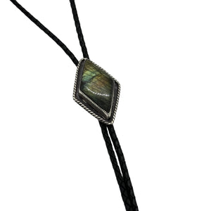 Labradorite Bolo Tie