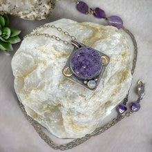 Load image into Gallery viewer, Moon Amethyst Necklace
