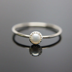 Choose your Gemstone. One 14k white gold gemstone stacking ring. Gemstone stacking band ring. White gold gemstone ring.