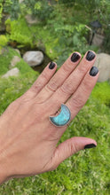 Load and play video in Gallery viewer, Mystical Moon Labradorite Statement Ring: Custom &amp; Made to order
