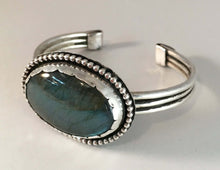 Load image into Gallery viewer, Labradorite Sterling Silver Cuff

