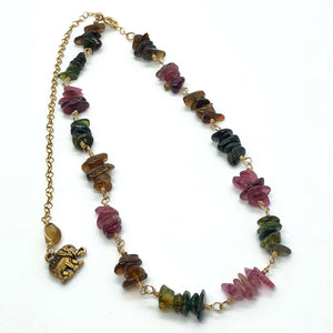 Tourmaline Gold Filled Necklace