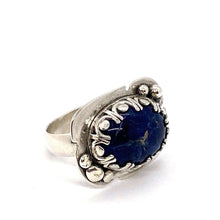 Load image into Gallery viewer, Lapis Lazuli sterling Silver ring
