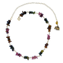 Load image into Gallery viewer, Tourmaline Gold Filled Necklace
