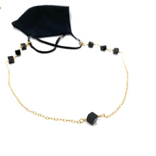 Load image into Gallery viewer, Hang in there! Onyx 3 in 1 mask chain/ necklace/necklace holder
