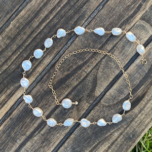 14k Gold Filled Natural Pearl Necklace